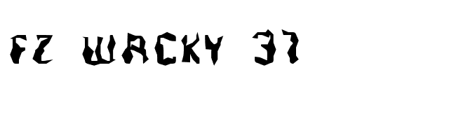 FZ WACKY 37 font preview
