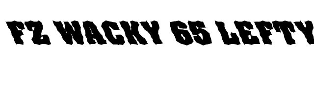 FZ WACKY 65 LEFTY font preview
