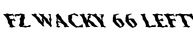 FZ WACKY 66 LEFTY font preview