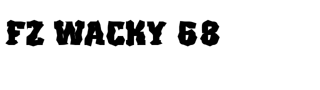 FZ WACKY 68 font preview