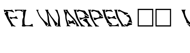 FZ WARPED 21 LEFTY font preview
