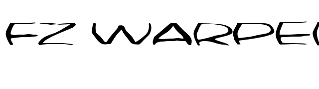FZ WARPED 33 EX font preview