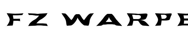 FZ WARPED 40 EX font preview