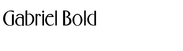 Gabriel Bold font preview