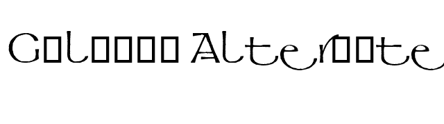 Galahad Alternate font preview