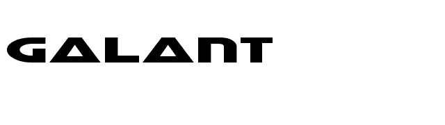 Galant font preview