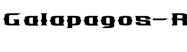Galapagos-Regular font preview