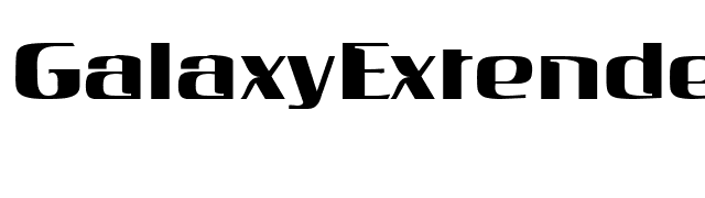 GalaxyExtended font preview