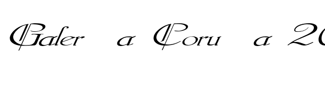 Galerìa Coruña 2008 by Lage EXT NRM Italic font preview