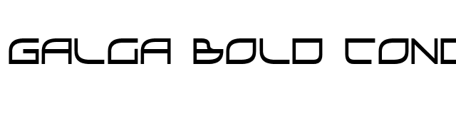 Galga Bold Condensed font preview