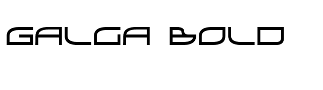 Galga Bold font preview