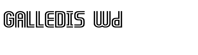GALLEDIS Wd font preview