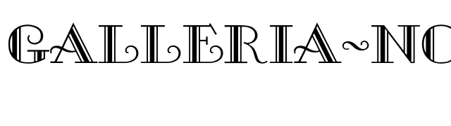 Galleria-Normal font preview