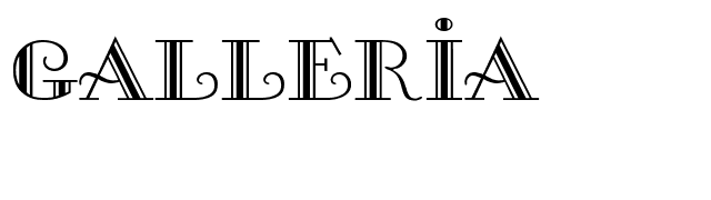 Galleria font preview