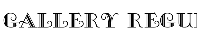 Gallery Regular font preview