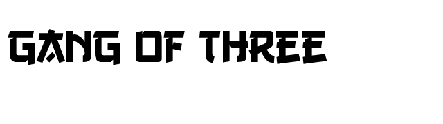 gang-of-three font preview
