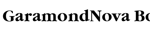 garamondnova-bold font preview