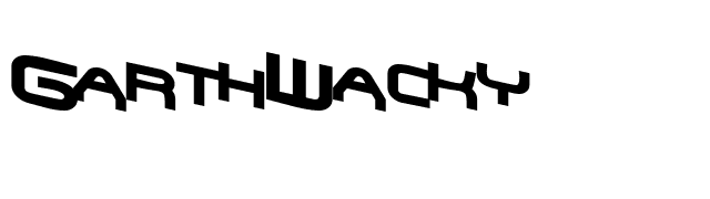 GarthWacky font preview