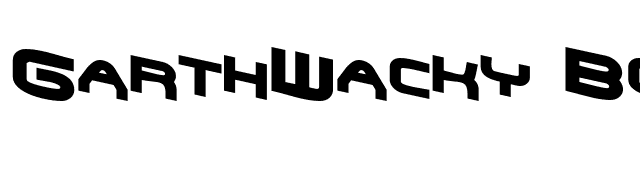 GarthWacky Bold font preview