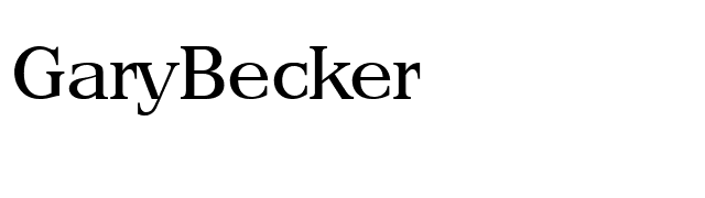 GaryBecker font preview