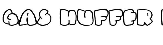 Gas Huffer Phat font preview