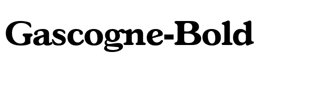 Gascogne-Bold font preview