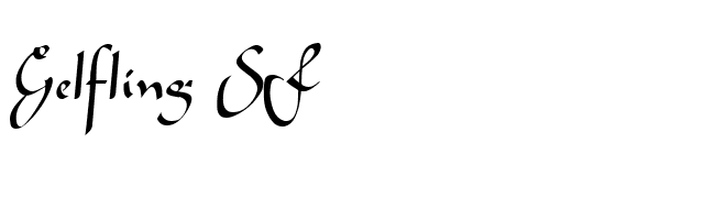 Gelfling SF font preview