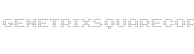 GenetrixSquareCore font preview