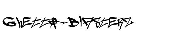 ghetto-blasterz font preview