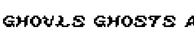 Ghouls Ghosts and Goblins font preview