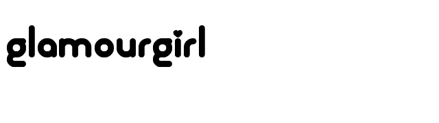 Glamourgirl font preview