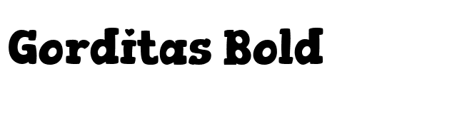 Gorditas Bold font preview