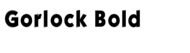 Gorlock Bold font preview