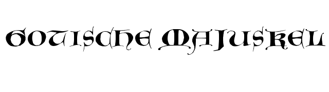 gotische-majuskel font preview
