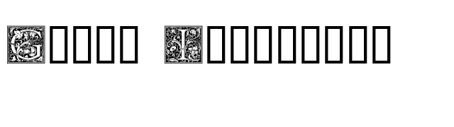 Goudy Initialen font preview