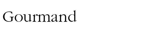 Gourmand font preview