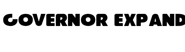 Governor Expanded font preview