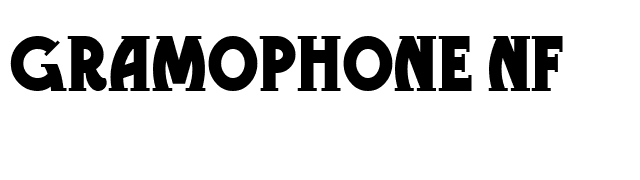 Gramophone NF font preview