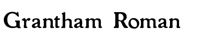grantham-roman font preview