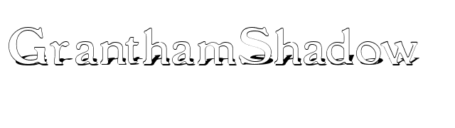 GranthamShadow font preview