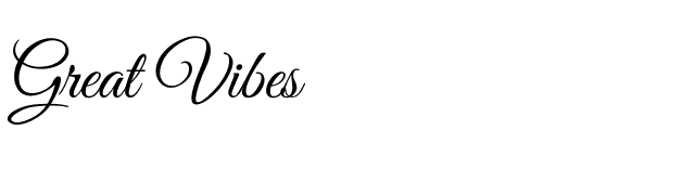 Great Vibes font preview