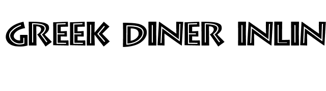 Greek Diner Inline TT font preview