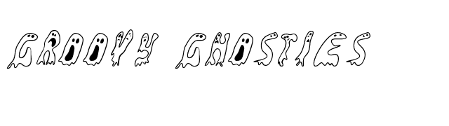 Groovy Ghosties font preview