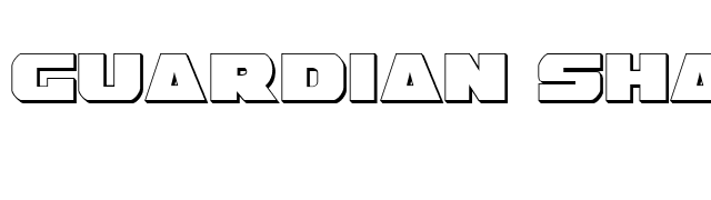 Guardian Shadow font preview