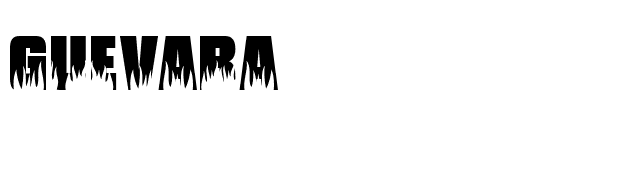 Guevara font preview
