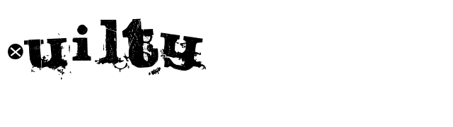 Guilty font preview