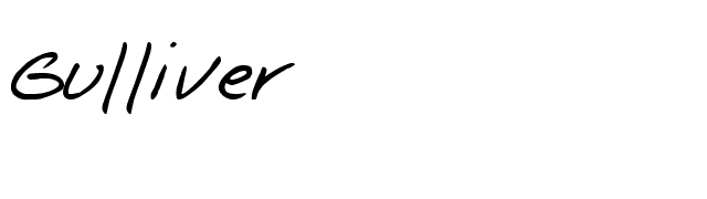 Gulliver font preview