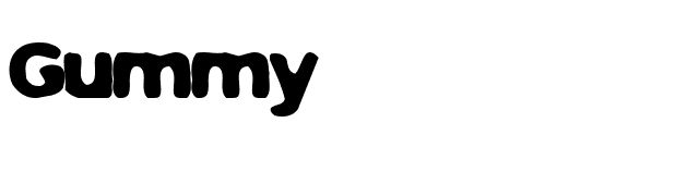 Gummy font preview