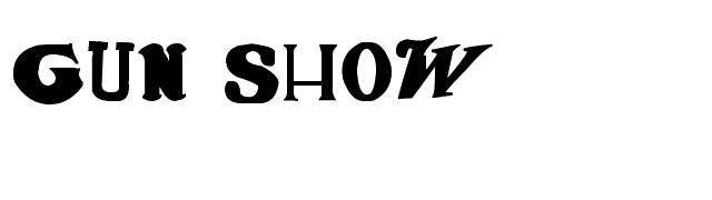 Gun Show font preview