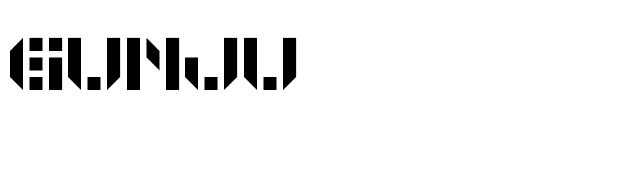 GUNJU font preview